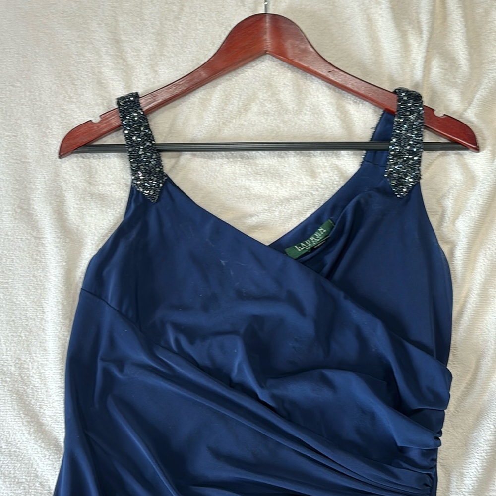 Navy Blue Ralph Lauren Evening Dress